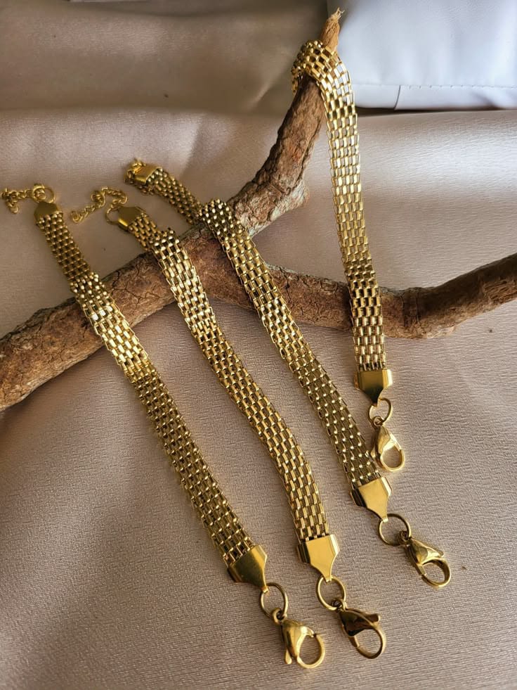 Luxury Mesh Chain Bracelet (Gold)